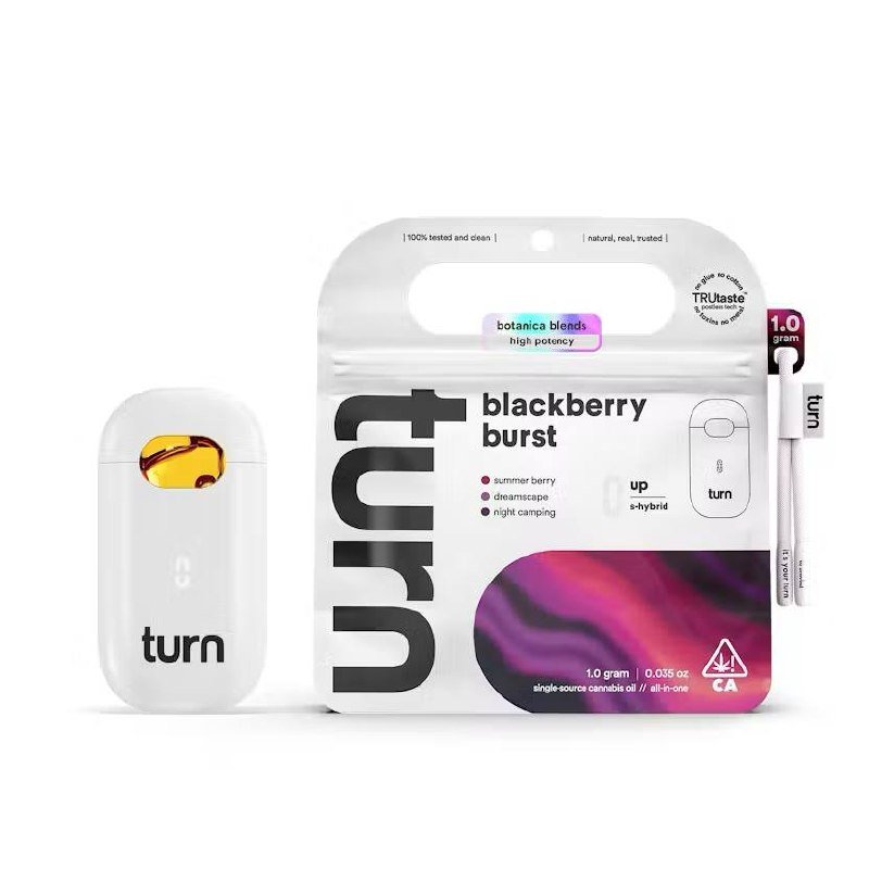 Turn Blackberry Burst 1G disposable flavors Turn Blackberry Burst 1G disposable review