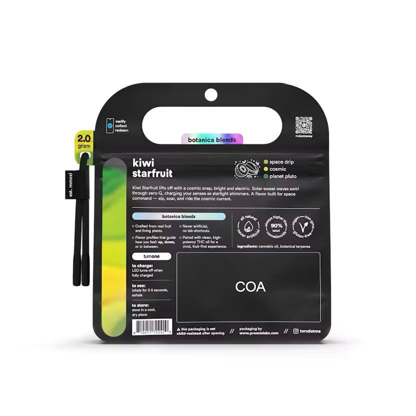 Turn Kiwi Starfruit 2G disposable for sale Turn Kiwi Starfruit 2G vape for sale,