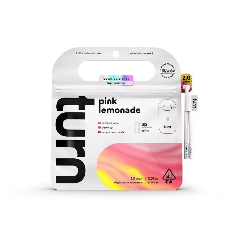 Turn Pink Lemonade citrus flavor, Turn Pink Lemonade fruity vape