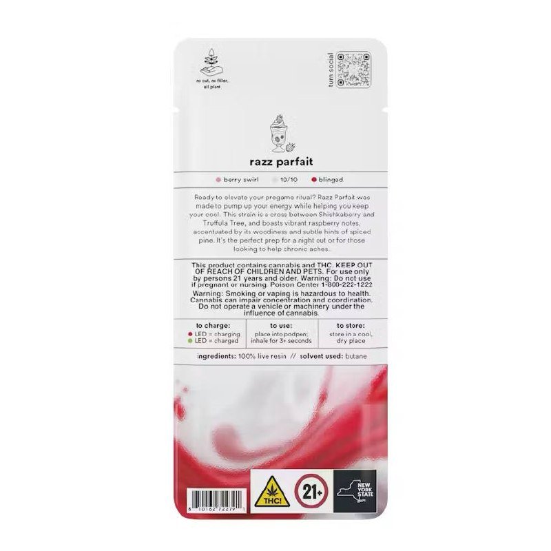 Turn Razz Parfait 1g retailer, Turn Razz Parfait 1g wholesale online,